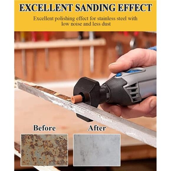 Sanding Bits for Dremel Rotary Tool, Grinding Stone Sanding Drill Bits 1/8"Shank - Picture 3 of 14